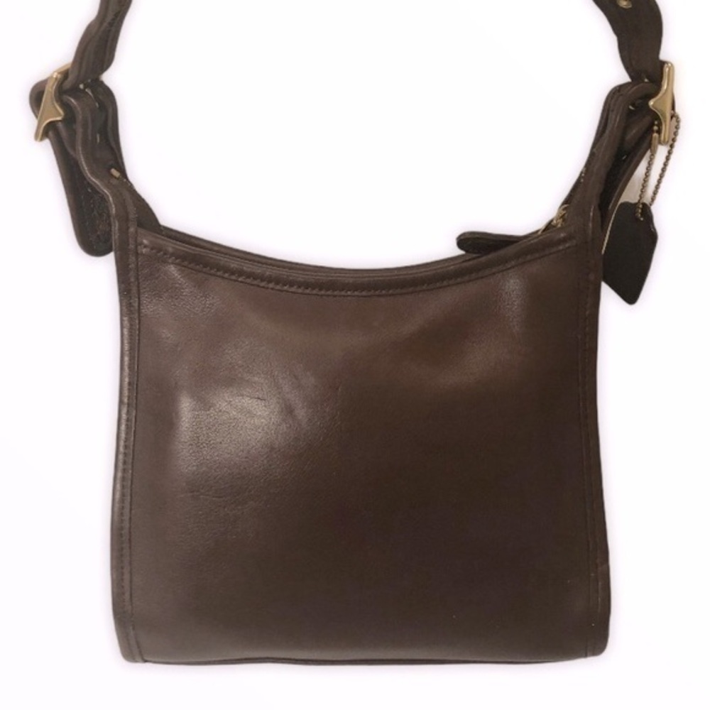 Coach vintage brown leather legacy zip bag 9997